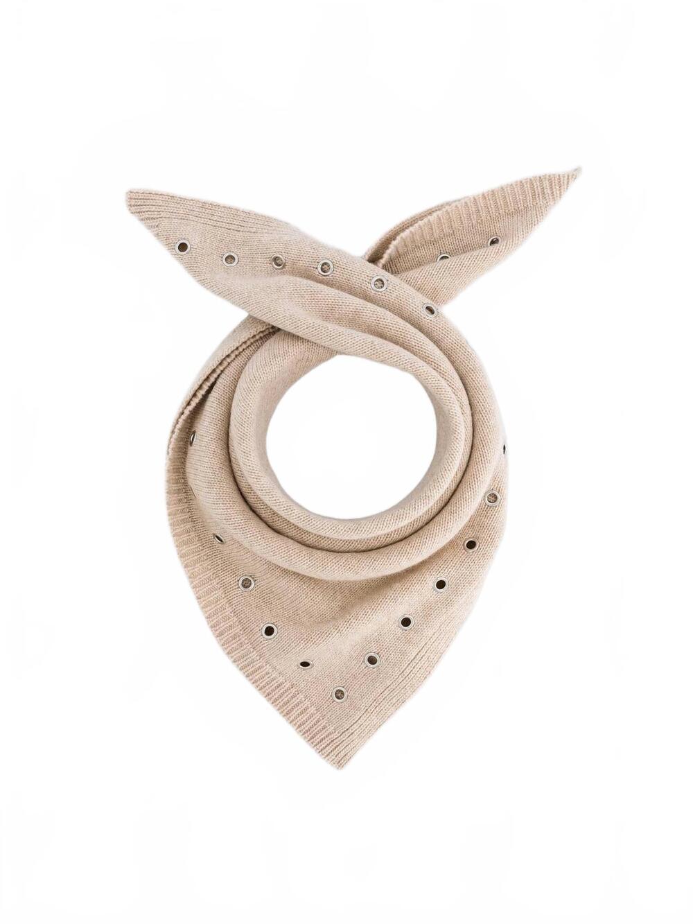 NEW MAX&MOI women's alba grommet bandana in latte